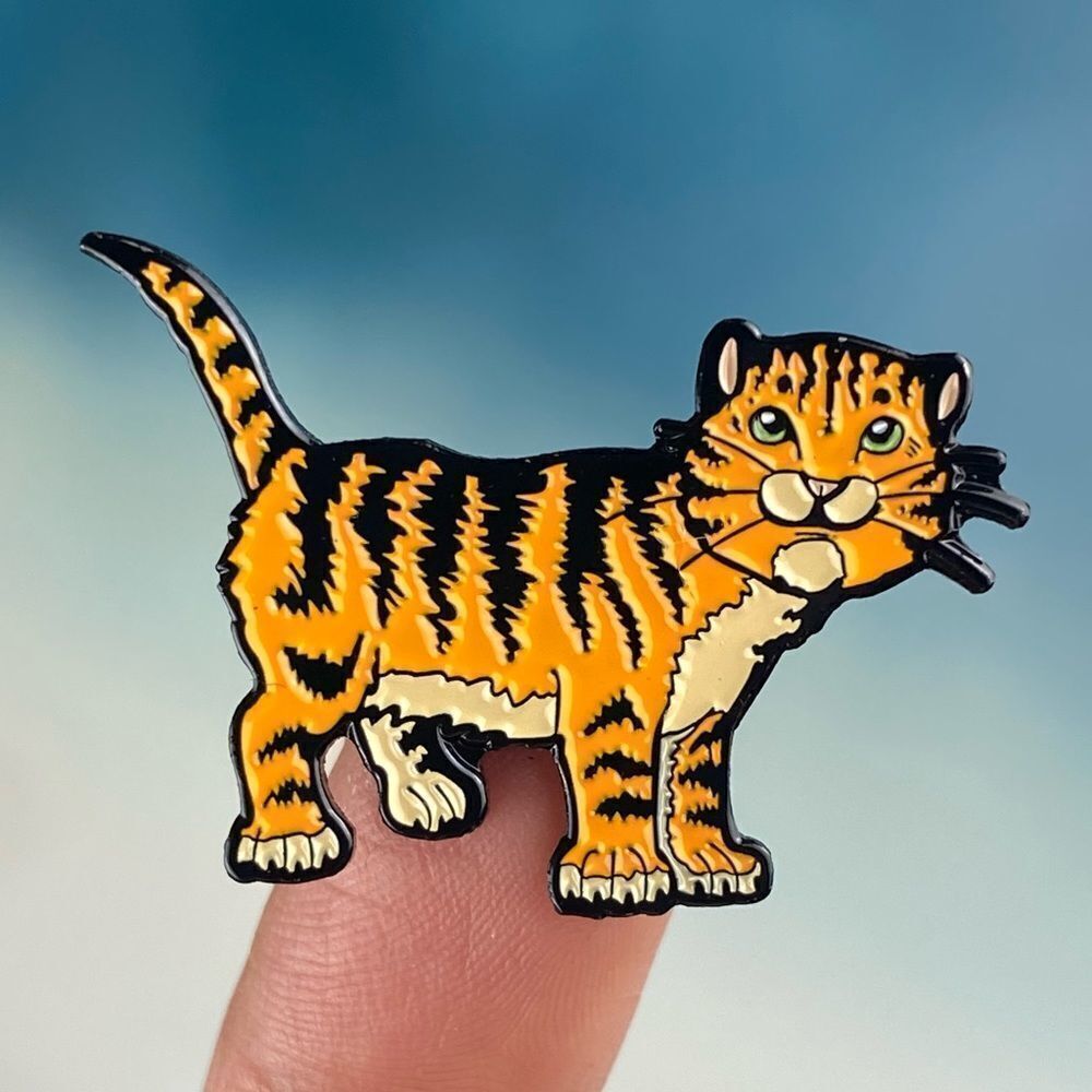 Tiger Enamel Pin/ Brooch Lapel